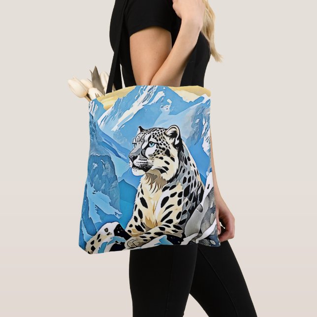 Wild Snow Leopard Design Tasche (Von Nahem)