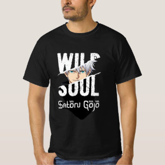 Wild Soul – Satoru Gojo Anime Grafik-T-Shirt 👕🔥 T-Shirt