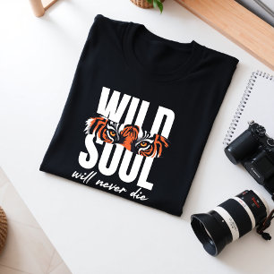 Wild Soul Tiger Grafisches Motivierend T-Shirt Tri-Blend Shirt