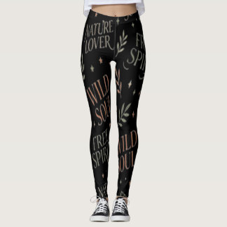 Wild Soul Typografie Leggings
