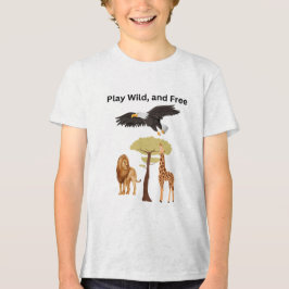Wild spielen, frei spielen Tri-Blend shirt