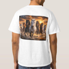 Wild Spirit Stampede – Majestätische laufende Pfer T-Shirt