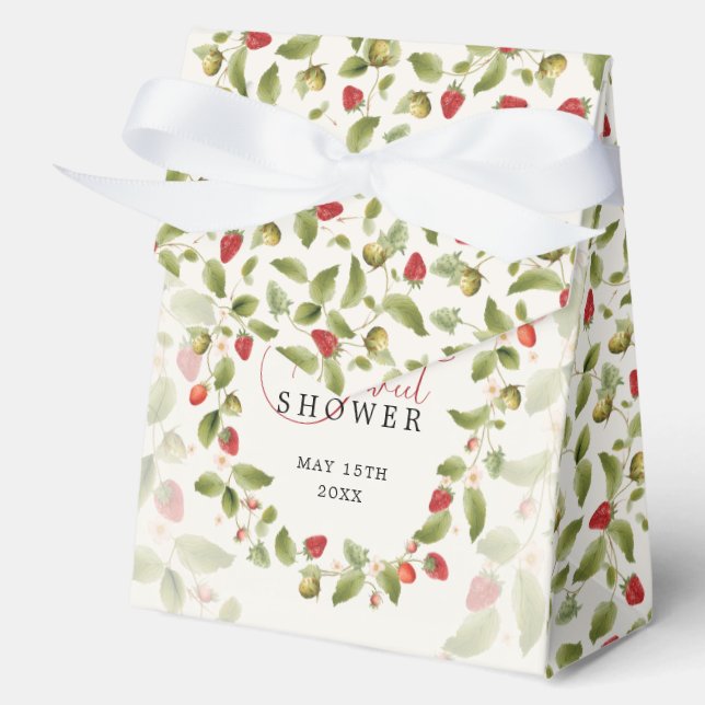 WILD STRAWBERRY SWEET BABY SHOWER GESCHENKSCHACHTEL (Vorderseite)