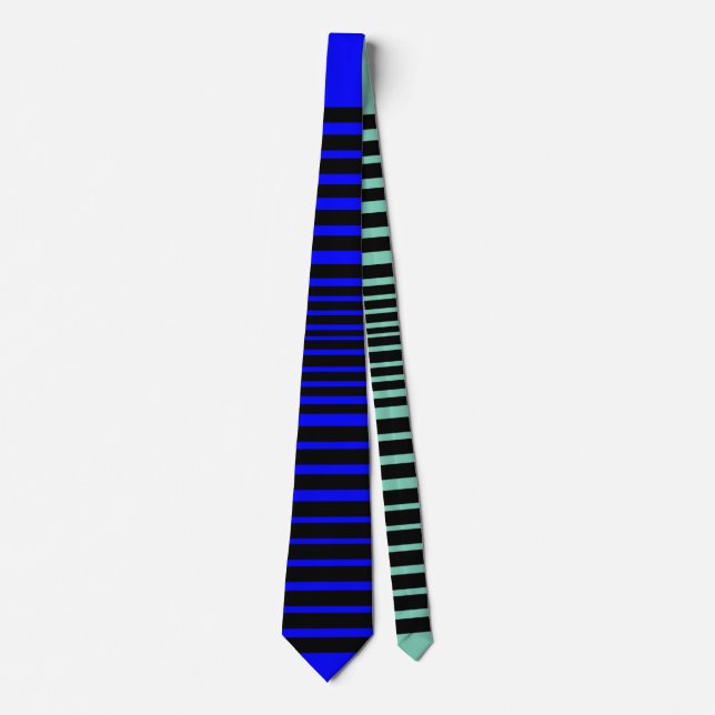 Wild Stripe Krawatte (Cool blau) (Vorderseite)