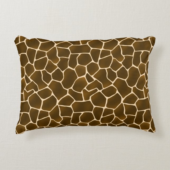 Wild Style Safari Giraffe Spots Tierdrucke Zierkissen (Vorderseite)