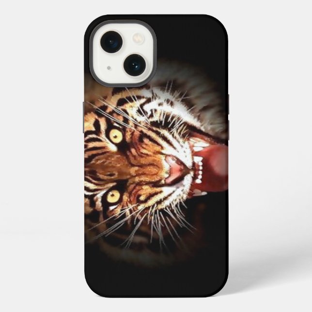 Wild Sumatran Tiger iPhone Hülle (Rückseite)