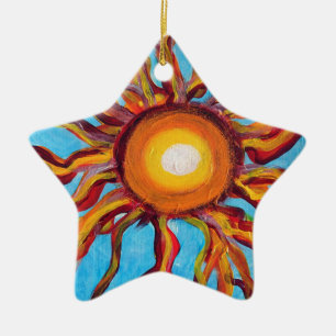 Wild Sun Keramikornament