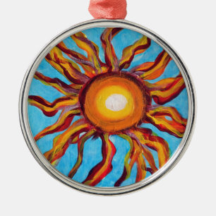 Wild Sun Ornament Aus Metall