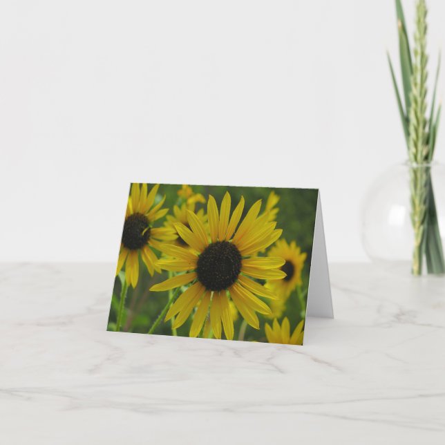 Wild Sunflowers Note card/Greeting card 1 Karte (Vorderseite)