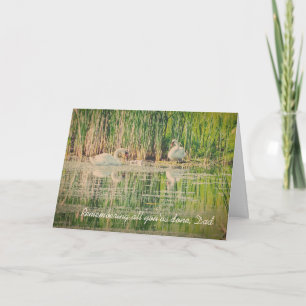 Wild Swans Vathers Day Card Karte