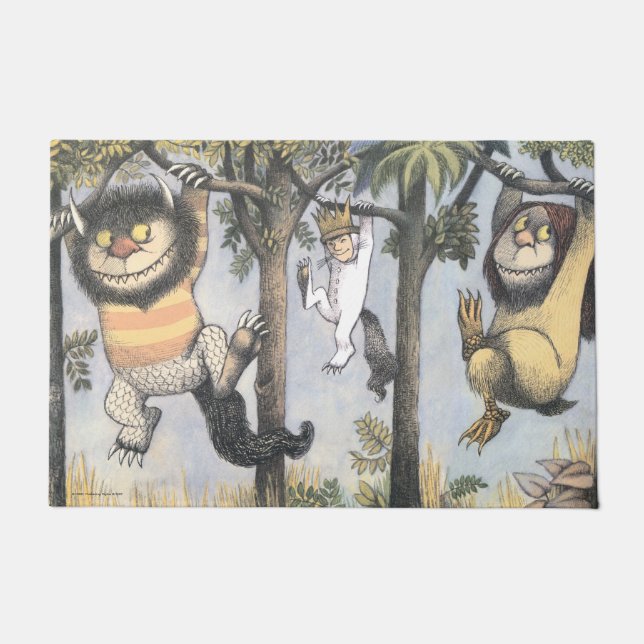 Wild Things and Max Swinging From Trees Fußmatte (Vorderseite)