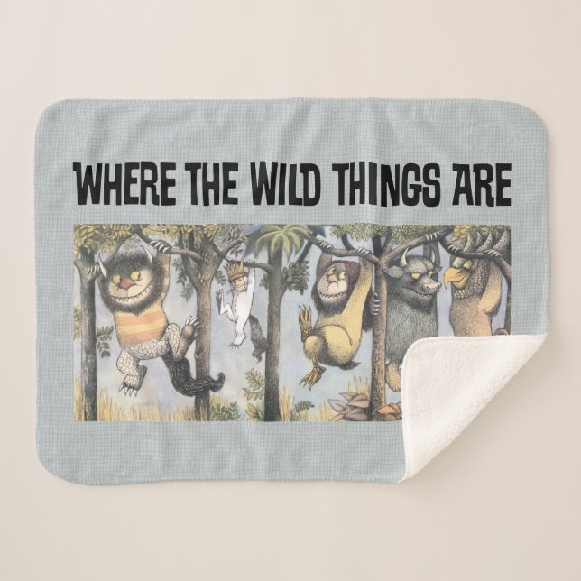 Wild Things and Max Swinging From Trees Sherpadecke (Vorderseite (Horizontal))