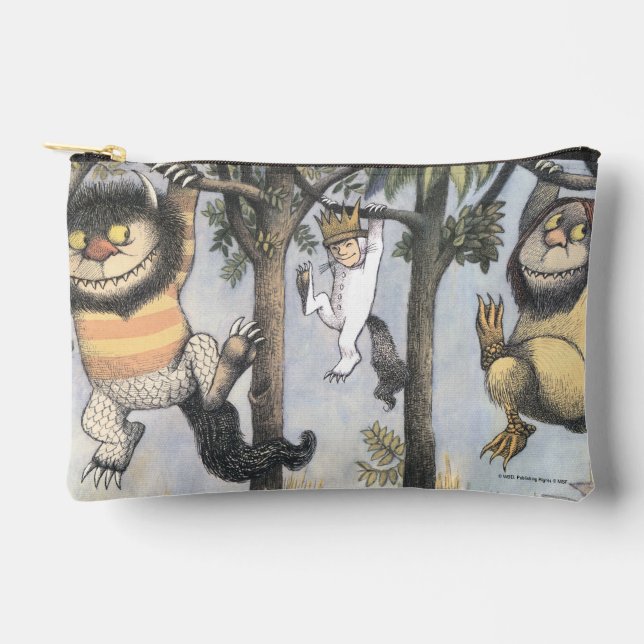 Wild Things and Max Swinging From Trees Zubehörtasche (Vorderseite)