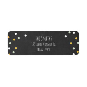 Wild Things Gold Crown Return Address Label Boy