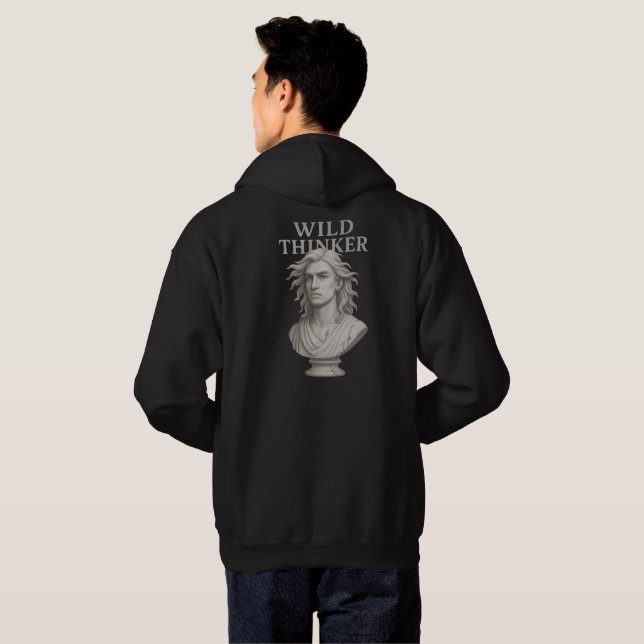 Wild Thinker – Classic Mind Unleashed Hoodie (Schwarz voll)