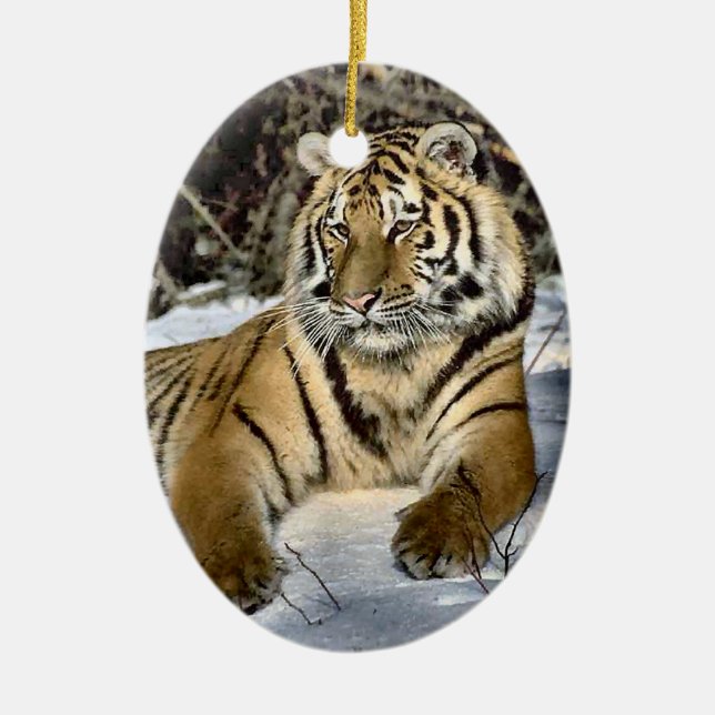 Wild Tiger Art Weihnachtsschmuck (Vorne)