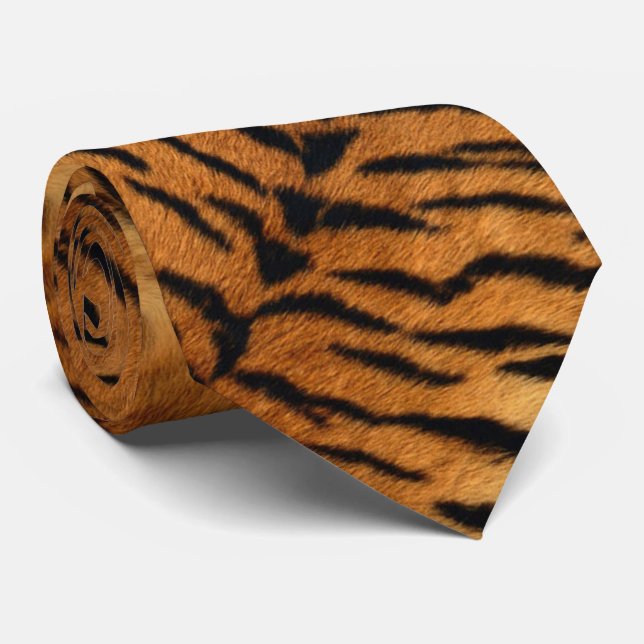 Wild-Tiger-Druck Krawatte (Gerollt)