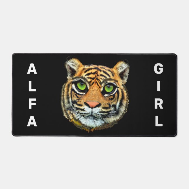 Wild Tiger Personalisiert Schreibtischunterlage (Vorderseite)