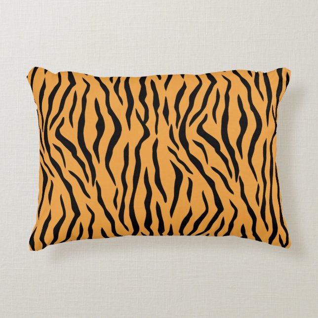 Wild Tiger Skin Muster Akzent Pillow Dekokissen (Vorderseite)