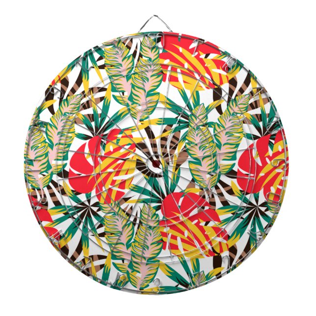Wild Tropical Palm Leaves Dartscheibe (vorne)