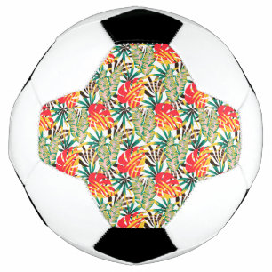 Wild Tropical Palm Leaves Fußball