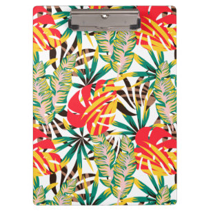 Wild Tropical Palm Leaves Klemmbrett