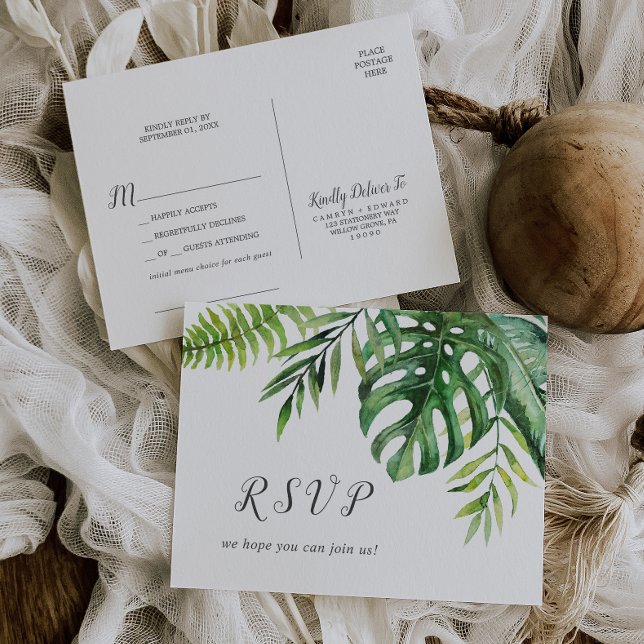 Wild Tropical Palm Song Request UAWG Postcard Einladungspostkarte (Von Creator hochgeladen)