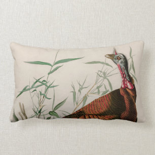 Wild Turkey Birds of America Audubon Print Lendenkissen