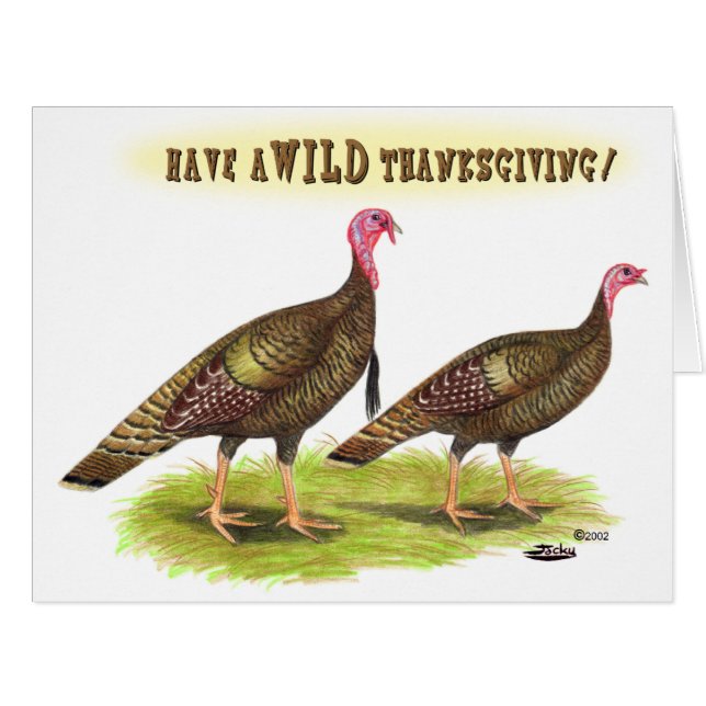 Wild-Turkey-Erntedank (Vorderseite (Horizontal))