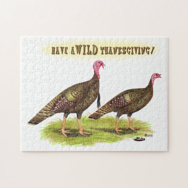 Wild-Turkey-Erntedank (Horizontal)