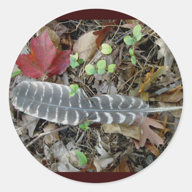 Wild Turkey Feather Stickers (Vorderseite)