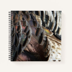 Wild Turkey Feathers I Abstrakt Nature Design Notizbuch