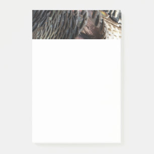 Wild Turkey Feathers I Abstrakt Nature Design Post-it Klebezettel