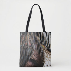 Wild Turkey Feathers I Abstrakt Nature Design Tasche