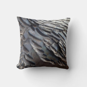 Wild Turkey Feathers II Abstrakte Naturgestaltung Kissen
