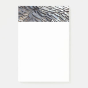 Wild Turkey Feathers II Abstrakte Naturgestaltung Post-it Klebezettel