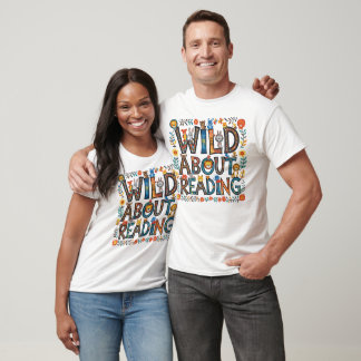Wild über das Lesen Niedlicher Jungtiere buchen T-Shirt