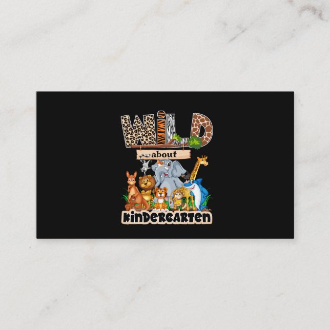 Wild Über den Kindergarten Visitenkarte (Vorderseite)