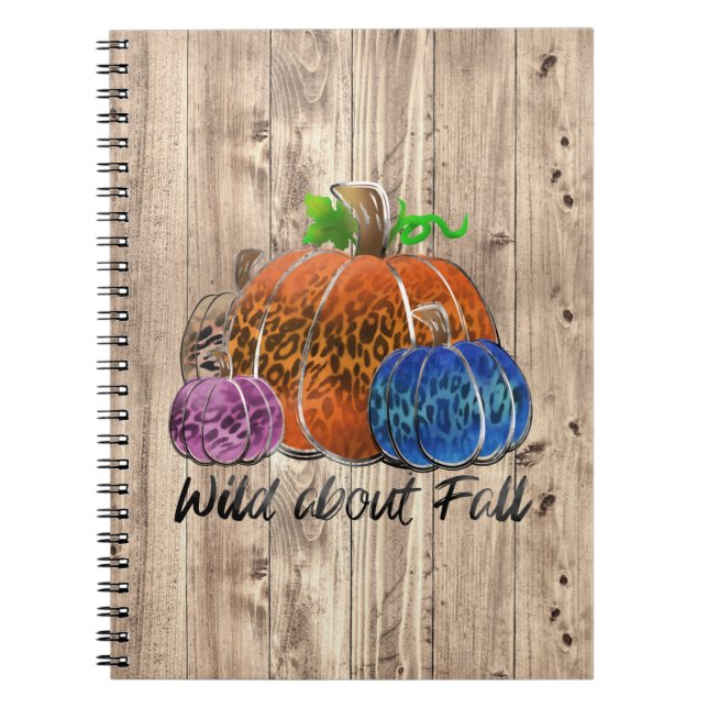 Wild über Fall Leopard Druckpumpen Notizblock (Vorderseite)