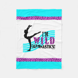 Wild über Gymnastik Fleecedecke
