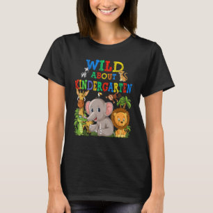 Wild Über Kindergarten Safari-Tiere Dschungel zurü T-Shirt