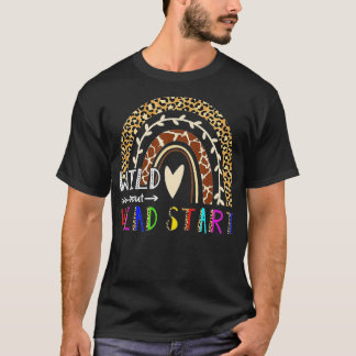 Wild über Kopf zurück zur Leopard Rainb T-Shirt