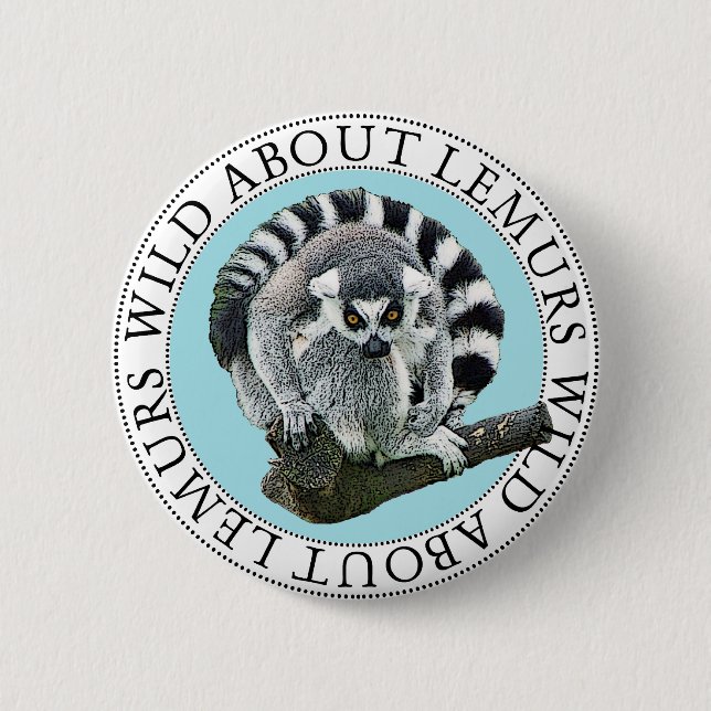 Wild über Lemurs Button (Vorderseite)