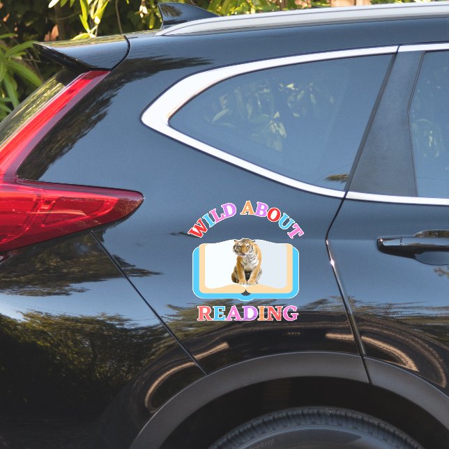 WILD ÜBER LESEN AUFKLEBER (Auto Seite)