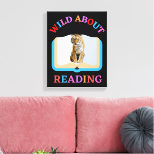 WILD ÜBER LESEN LEINWANDDRUCK