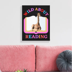 WILD ÜBER LESEN LEINWANDDRUCK