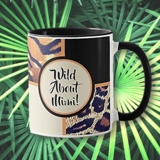 Wild über Mimi Animal Print Geschenk Tasse (Von Creator hochgeladen)