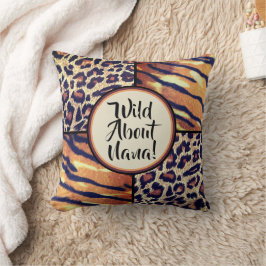 Wild über Nana! Fun Oma Geschenkkissen Kissen