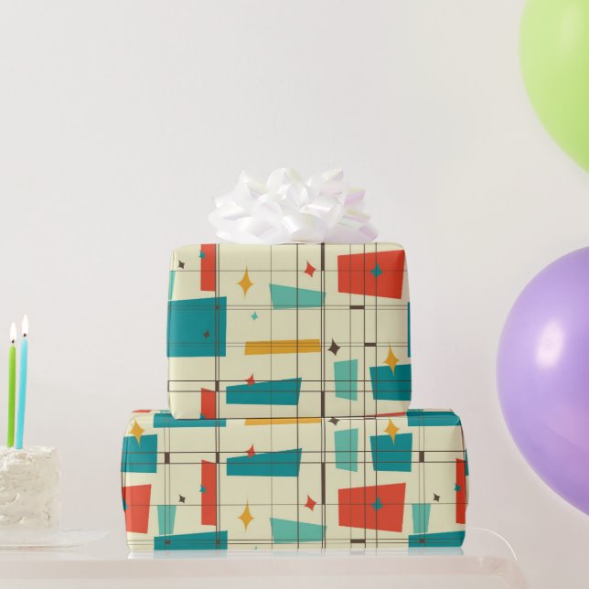 Wild über Retro Geschenkpapier (Partygeschenke)