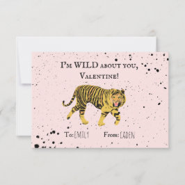 Wild über Sie Valentine Tiger Kinder Klassenzimmer